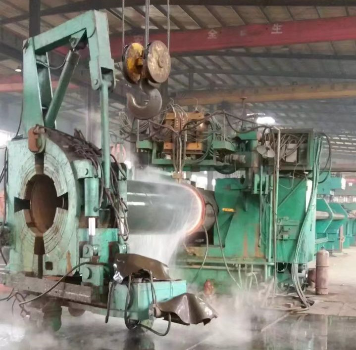 Hot induction bend
